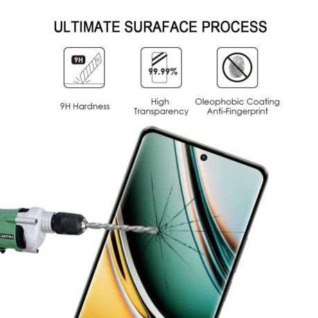 Защитное стекло 9H HD 3D Curved (Edge Glue) для Realme 11 Pro 5G/11 Pro+ 5G