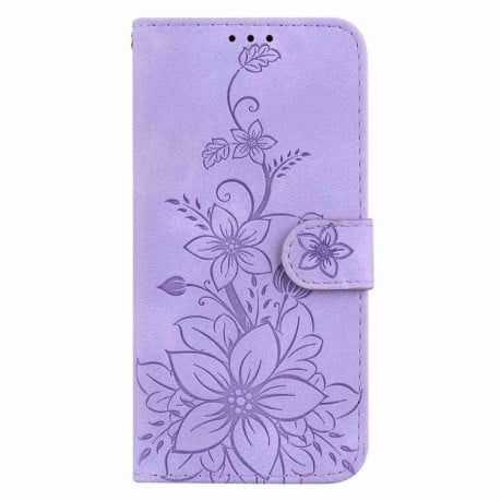 Чохол-книжка Lily Embossed Leather для Xiaomi 14T Pro - фіолетовий