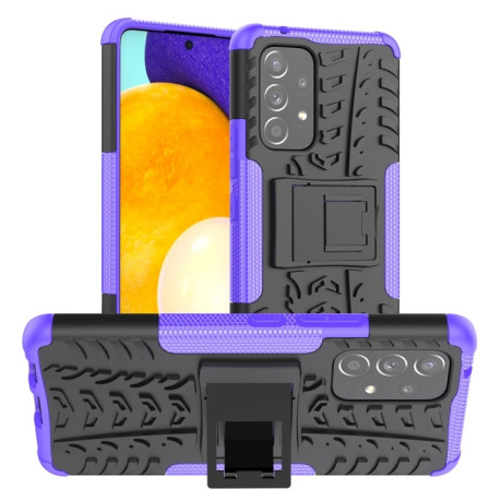 Противоударный чехол Tire Texture на Samsung Galaxy A53 5G - фиолетовый