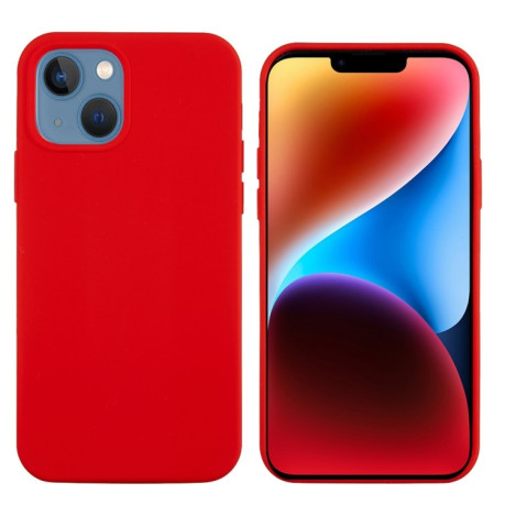 Силиконовый чехол Solid Color Liquid Silicone для iPhone 15 - красный