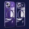 Противоударный чехол Lens MagSafe для iPhone 15 Plus - темно-фиолетовый