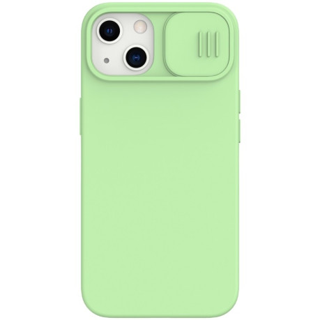 Силиконовый чехол NILLKIN CamShield (MagSafe) для iPhone 14/13 - зеленый