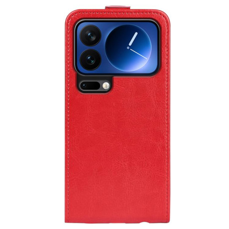 Фліп-чохол R64 Texture Single для Xiaomi 17 Pro max — червоний