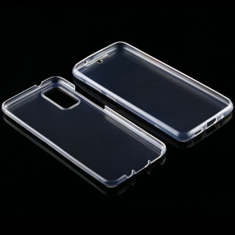 Двусторонний ультратонкий силиконовый чехол на Samsung Galaxy S20 - прозрачный