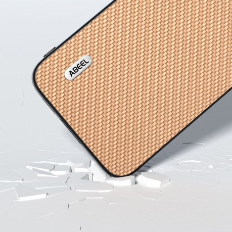 Ударозащитный чехол ABEEL Carbon Fiber на Samsung Galaxy A05  - золотой