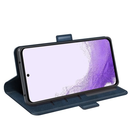 Чехол-книжка Dual-side Magnetic Buckle для Samsung Galaxy S23 5G - синий