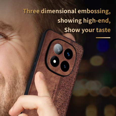 Противоударный чехол AZNS 3D Skin Feel для Xiaomi Redmi Note 14 Pro 4G Global - черный