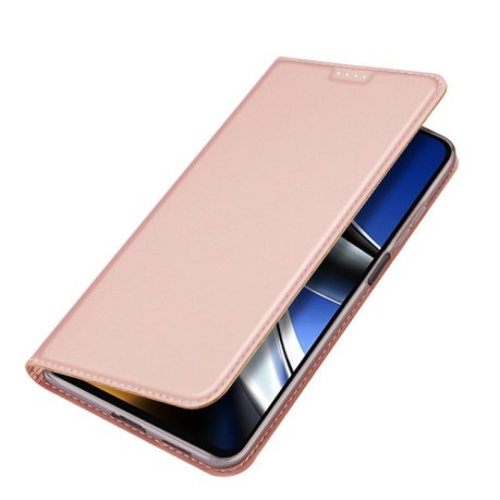 Чехол- книжка DUX DUCIS Skin Pro Series на Xiaomi Poco X4 Pro 5G - розовое золото