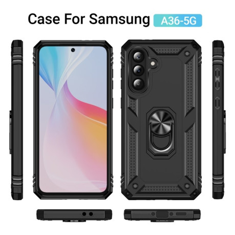 Протиударний чохол HMC 360 Degree Rotating Holder для Samsung Galaxy A36 5G - чорний