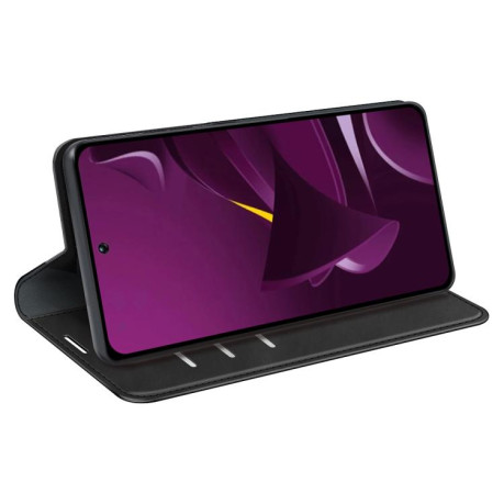 Чехол-книжка Retro Skin Feel Business Magnetic на Xiaomi Poco M7 Pro 5G - черный