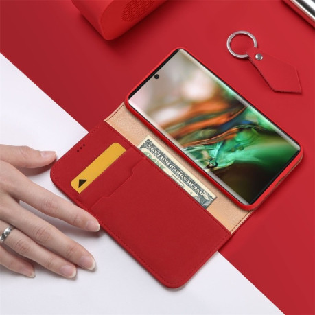 Кожаный чехол DUX DUCIS WISH Series на Samsung Galaxy Note 10-красный