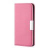 Чехол-книжка Litchi Texture Solid Color на iPhone 12 Pro Max - розовый