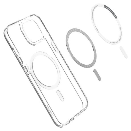 Оригинальный чехол Spigen Ultra Hybrid Mag для iPhone 13 Mini - White