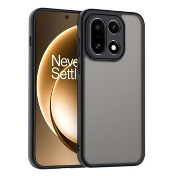 Гибридный чехол Escase из матового TPU и прозрачного PC на OnePlus 15 — матовый чёрный