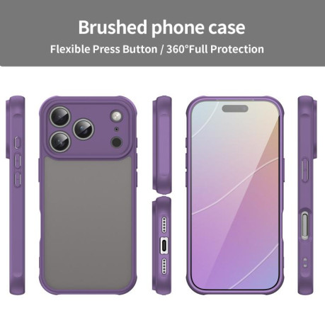 Чехол Fan Dun Series TPU Hybrid PC на iPhone 17 Pro - фиолетовый