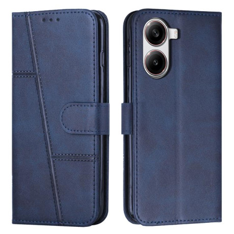 Чохол-книжка Stitching Calf Texture для Xiaomi Poco X7 Pro - синій