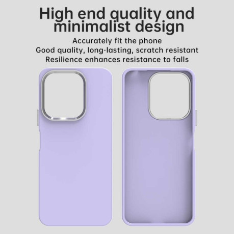 Противоударный чехол Colorful Acrylic Series для Xiaomi Poco M6 4G - фиолетовый