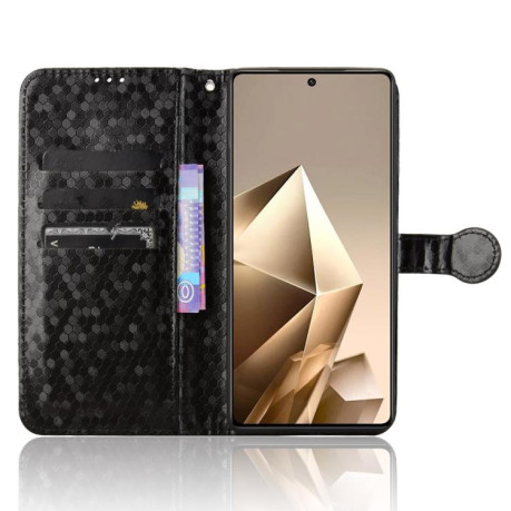Чохол-книжка Honeycomb Dot для Infinix Note 50 4G / Note 50 Pro 4G - чорний