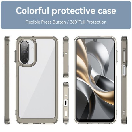Противоударный чехол Colorful Acrylic Series для Samsung Galaxy A17 5G - серый