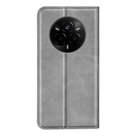 Чехол-книжка Retro Skin Feel Business Magnetic на Realme 14 Pro+ - серый