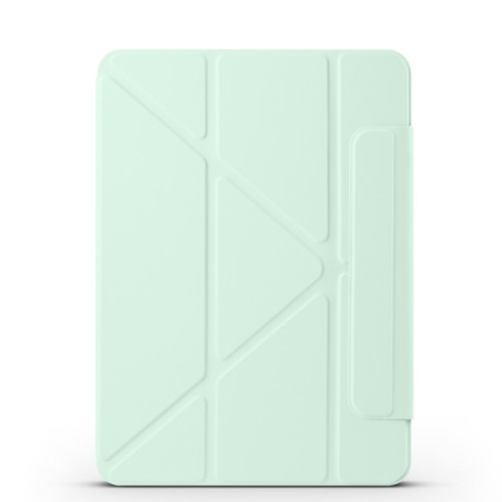 Чехол-книжка Fixed Buckle Magnetic Demation Leather для iPad Pro 13 2024 - зеленый