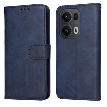 Чехол-книжка Classic Calf Texture Flip Leather на OPPO Reno13 Pro Global - синий