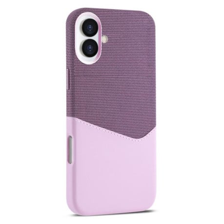 Чехол Kalebol Cloth Textue Stitching Card Slot Magnetic на iPhone 17 - розовый