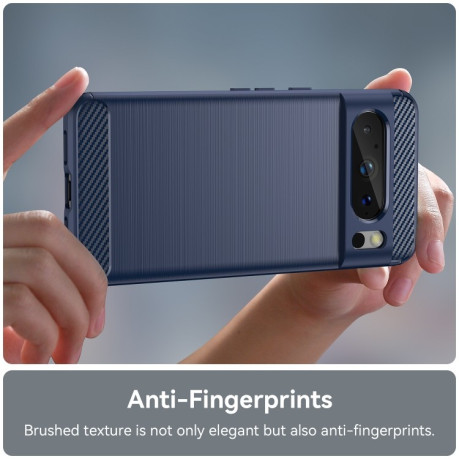 Протиударний чохол Brushed Texture Carbon Fiber на Google Pixel 8 Pro