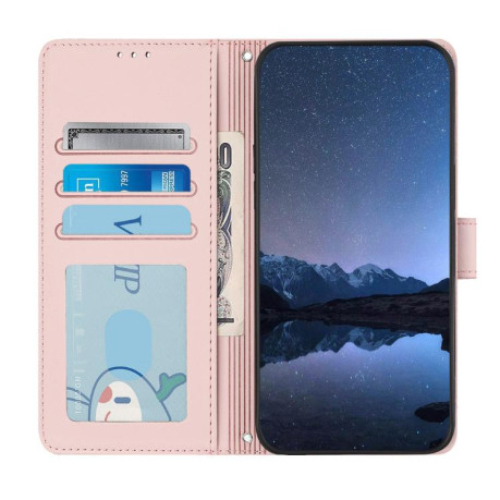 Чохол-книжка Cat Embossing Pattern на Xiaomi Redmi Note 14 4G 164.84mm - рожевий