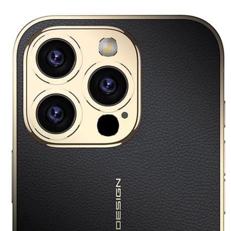 Противоударный чехол GKK Plated Plain Leather для iPhone 16 Pro Max - красный