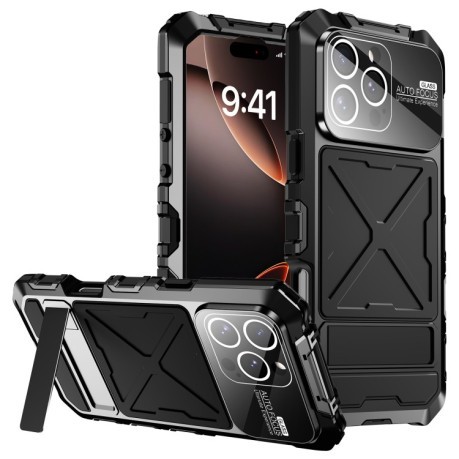 Противоударный чехол R-JUST Life Waterproof для iPhone 16 Pro Max - черный