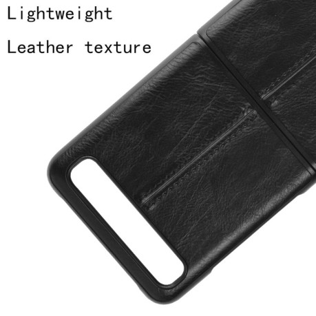 Ударозащитный чехол Sewing Cow Pattern на Samsung Galaxy Z Flip - черный