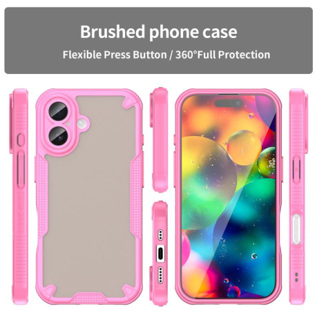 Противоударный чехол Armor Glaze PC Hybrid для iPhone 17 - розовый