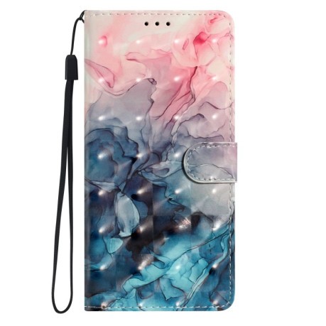 Чехол-книжка 3D Painting для Samsung Galaxy A56 5G - Pink Blue Marble