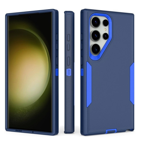 Противоударный чехол Magnetic 2 in 1 PC Hybrid TPU для Samsung Galaxy S25 Ultra / S24 Ultra - Royal Blue+Dark Blue