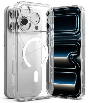 Оригінальний чохол Ringke Fusion Magnetic MagSafe для iPhone 17 Pro Max / 18 Pro Max — прозорий