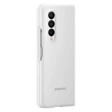 Оригинальный чехол Samsung Silicone Cover для Samsung Galaxy Z Fold 3 white