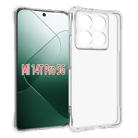 Противоударный чехол Thickening на Xiaomi 14T Pro - прозрачный