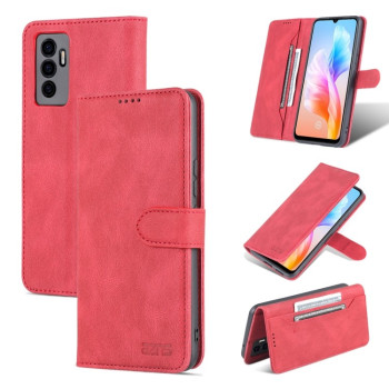 Чехол-книжка AZNS Dream II Skin Feel Horizontal Flip Leather для Vivo S10e / V23e 5G - красный