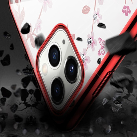Противоударный чехол SULADA Flower для iPhone 11 Pro Max - красный