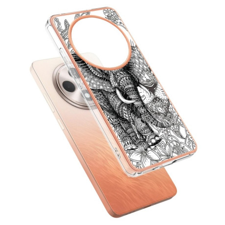 Противоударный чехол Electroplating IMD для OPPO Reno12 F/12 FS 5G - слон