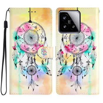 Чехол-книжка Colored Drawing Pattern для Xiaomi 15 - разноцветные