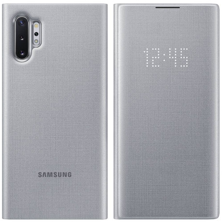 Оригінальний чохол-книжка LED View Cover для Samsung Galaxy Note 10+Plus (N975) EF-NN975PSEGRU - silver