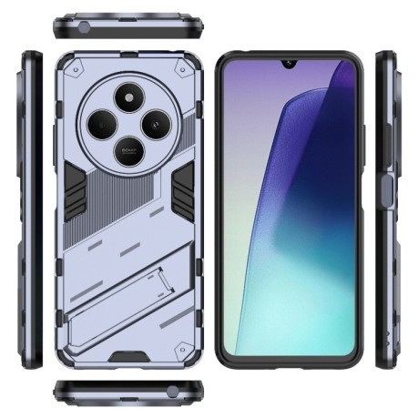 Противоударный чехол Punk Armor для Xiaomi Redmi 14C 4G/Poco C75/Redmi A4 5G - серый