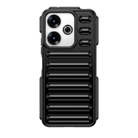 Противоударный чехол Capsule Series Candy Color TPU для  Xiaomi Poco M6 4G - черный