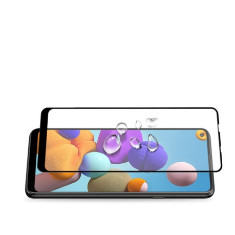 Защитное стекло mocolo 0.33mm 9H 3D Full Glue для Samsung Galaxy A21s - черное