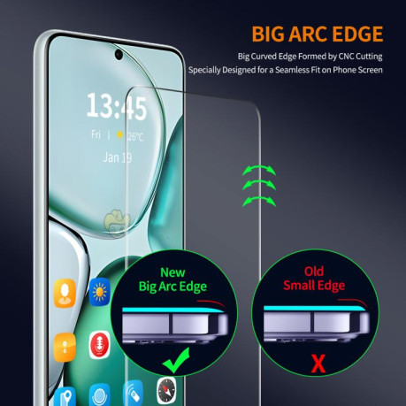 Защитное Стекло ENKAY 0.18mm High Aluminum-silicon (поддерживает отпечаток) для Google Pixel 10 / 10 Pro - прозрачное