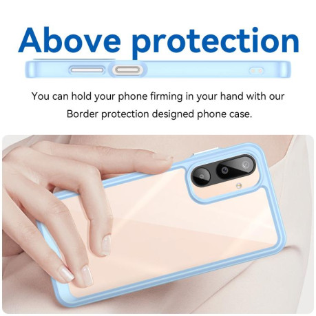 Противоударный чохол Colorful Acrylic Series для Samsung Galaxy M16 5G - синий