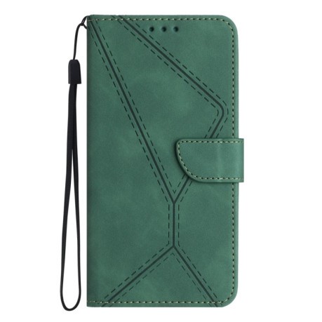 Чохол-книжка Stitching Embossed Leather для Samsung Galaxy A25 5G - зелений