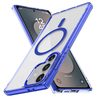 Противоударный чехол Magnetic Series TPU Hybrid Acrylic Magsafe на Samsung Galaxy S25 FE 5G — синий
